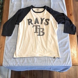 ‘47 Tampa Bay Rays 3 3/4 long sleeve Tee shirt